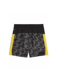 Puma - Młodzieżowe szorty KIDSUPER × BORUSSIA DORTMUND PUMA Black Faster Yellow. Kolor: czarny, wielokolorowy, żółty. Sezon: lato