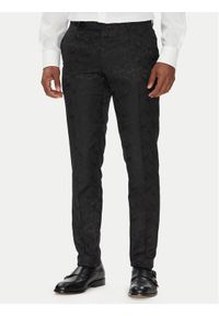 Karl Lagerfeld - KARL LAGERFELD Spodnie garniturowe 255002 553038 Czarny Slim Fit. Kolor: czarny. Materiał: syntetyk