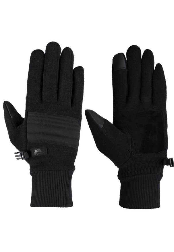 TRESPASS - Męskie Skórzane Rękawice Narciarskie Douglas. Kolor: czarny. Materiał: skóra. Sezon: zima. Sport: narciarstwo