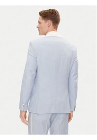 Hugo Marynarka Henry242E1X 50513750 Błękitny Slim Fit. Kolor: niebieski. Materiał: syntetyk #2