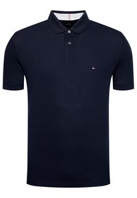 TOMMY HILFIGER - Tommy Hilfiger Polo 1985 MW0MW17770 Granatowy Regular Fit. Typ kołnierza: polo. Kolor: niebieski. Materiał: bawełna #1