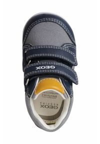 Geox buty dziecięce kolor szary. Nosek buta: okrągły. Zapięcie: rzepy. Kolor: szary. Materiał: skóra #6