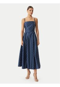 Rinascimento Sukienka koktajlowa CFC0129296003 Niebieski Regular Fit. Kolor: niebieski. Materiał: syntetyk. Styl: wizytowy #1