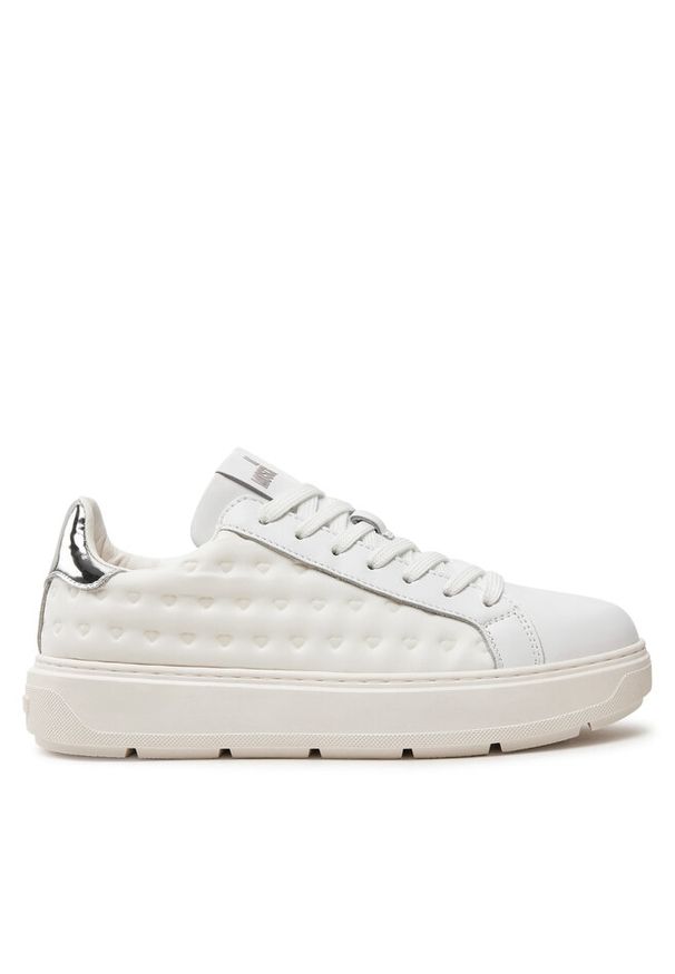Love Moschino - Sneakersy LOVE MOSCHINO. Kolor: biały