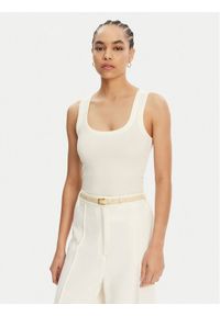 JACQUEMUS Top 241JS158-2032 Écru Regular Fit. Materiał: bawełna