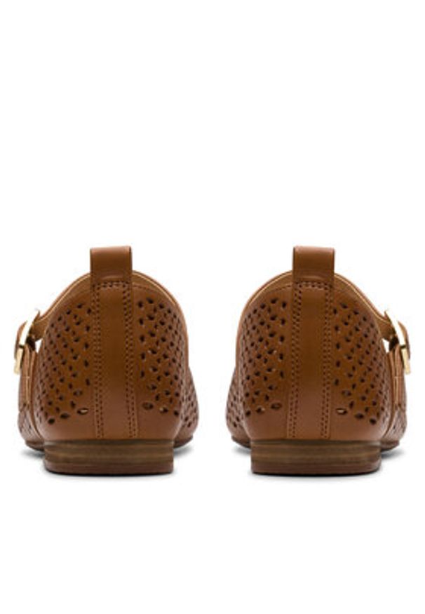 Clarks Półbuty Fawna Jane 26181228 Brązowy. Kolor: brązowy. Materiał: skóra