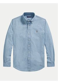 Polo Ralph Lauren Koszula jeansowa 710792042001 Niebieski Custom Fit. Typ kołnierza: polo. Kolor: niebieski. Materiał: bawełna