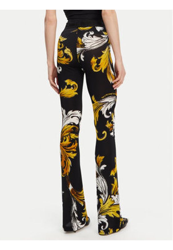 Versace Jeans Couture Spodnie materiałowe 78HAC107 JS471 Czarny Regular Fit. Kolor: czarny. Materiał: wiskoza