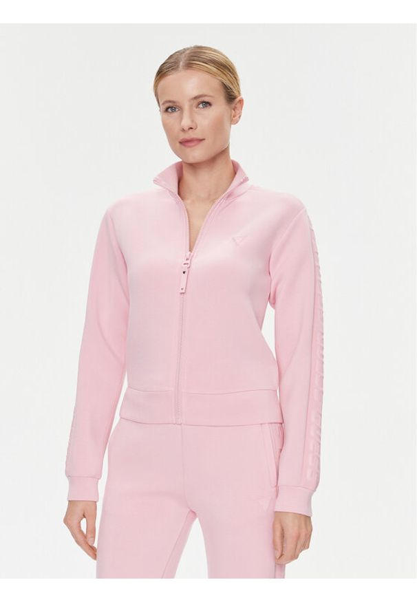 Guess Bluza Allie V2YQ17 K7UW2 Różowy Regular Fit. Kolor: różowy. Materiał: wiskoza