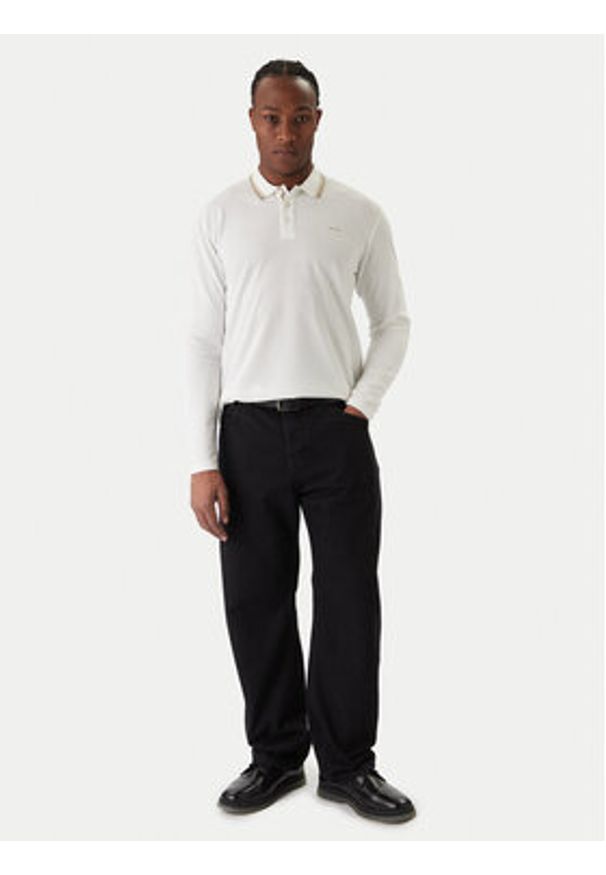Jack & Jones Polo Blualves 12287520 Biały Regular Fit. Typ kołnierza: polo. Kolor: biały. Materiał: bawełna