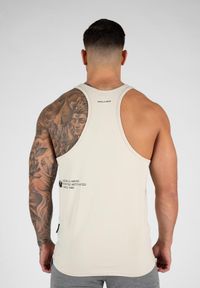 GORILLA WEAR - Tank top fitness męski Gorilla Wear Carrizo Tank Top. Kolor: beżowy. Sport: fitness