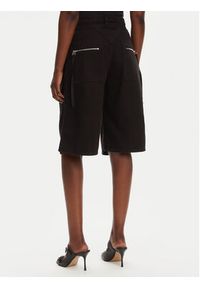 Pinko - PINKO Bermudy Pascal 105245 A2M8 Czarny Relaxed Fit. Kolor: czarny. Materiał: bawełna #3