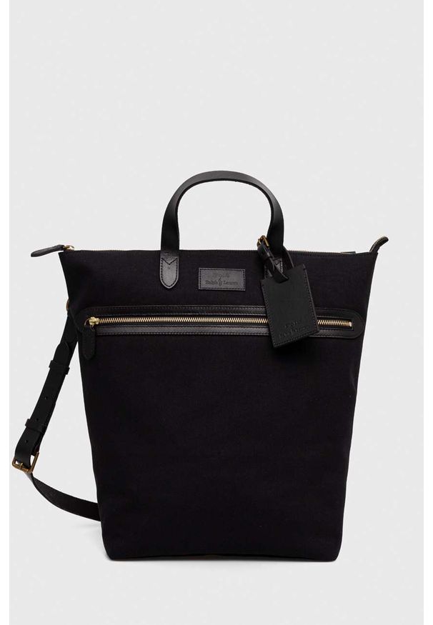 Polo Ralph Lauren torba kolor czarny. Kolor: czarny