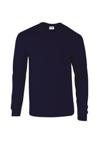 GILDAN - Koszulka z długim rękawem ultra bawełniana Gildan. Kolor: niebieski. Materiał: bawełna. Długość rękawa: długi rękaw. Długość: długie #1