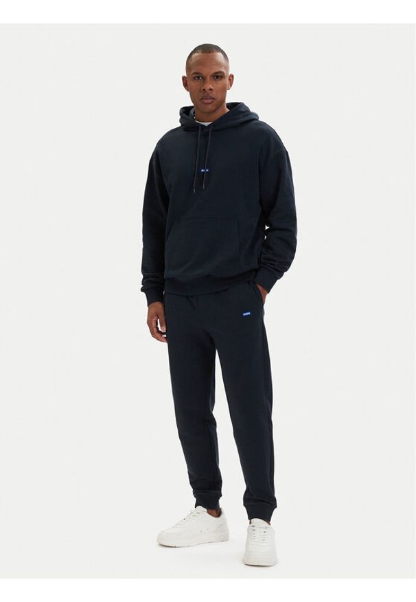 Hugo - HUGO Dres Nalonso 50522369 Granatowy Regular Fit. Kolor: niebieski. Materiał: bawełna