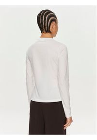 Calvin Klein Bluzka Nano Logo K20K207572 Biały Regular Fit. Kolor: biały. Materiał: bawełna #3
