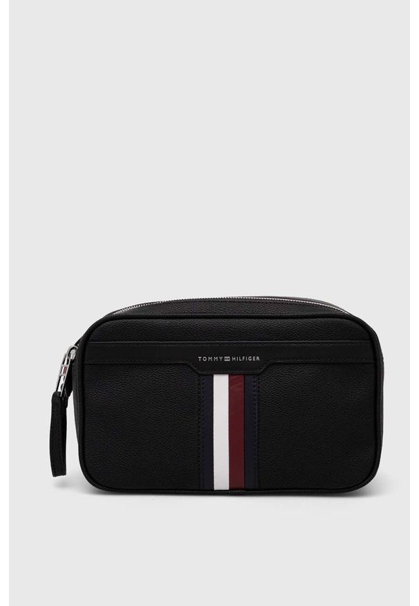 TOMMY HILFIGER - Tommy Hilfiger kosmetyczka kolor czarny. Kolor: czarny