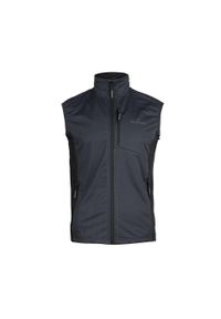 Bergson - Kamizelka softshell męska Rapid. Kolor: szary. Materiał: softshell