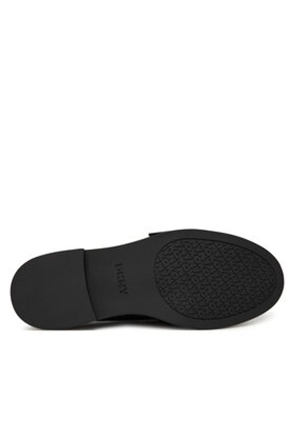 DKNY Loafersy K3574688 Czarny. Kolor: czarny. Materiał: skóra