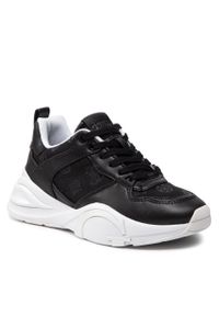 Sneakersy Guess Bestie3 FL5B3S FAL12 BLACK. Kolor: czarny. Materiał: skóra