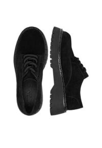 Badura Półbuty EO-ARLETH-25FW12 Czarny. Kolor: czarny. Materiał: zamsz, skóra #8