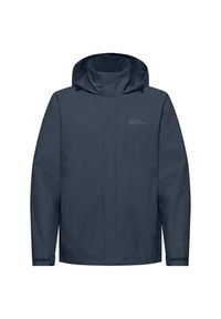 Kurtka uniwersalna męska Jack Wolfskin Trailtime. Typ kołnierza: kaptur. Kolor: wielokolorowy, niebieski, szary. Materiał: syntetyk