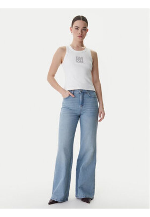 Marella Top Sesamo 2615941041 Biały Regular Fit. Kolor: biały. Materiał: bawełna