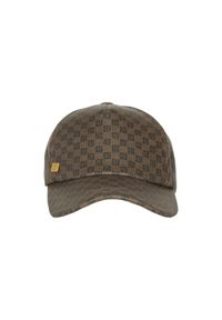 Balmain - BALMAIN Brązowa czapka z daszkiem Mini Mng Coated Canvas, Rozmiar 2. Kolor: brązowy #3