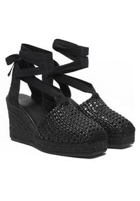 Weekend Max Mara Espadryle 2615521155670 Czarny. Kolor: czarny. Materiał: skóra #4