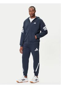 Adidas - adidas Bluza Future Icons 3-Stripes JW7107 Granatowy Regular Fit. Kolor: niebieski. Materiał: bawełna #3