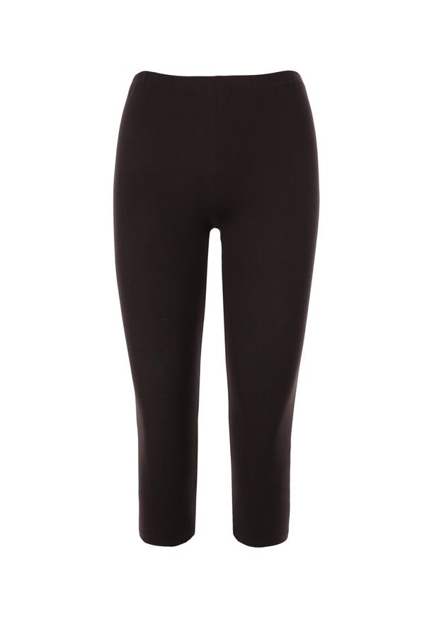 Born2be - Czarne Legginsy Nyshea. Kolor: czarny. Materiał: dzianina, bawełna