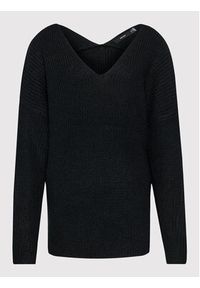 Vero Moda Curve Sweter Lea 10252754 Czarny Regular Fit. Kolor: czarny. Materiał: syntetyk #6