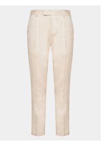 CINQUE Spodnie materiałowe Cisand 2141 Écru Regular Fit. Materiał: len