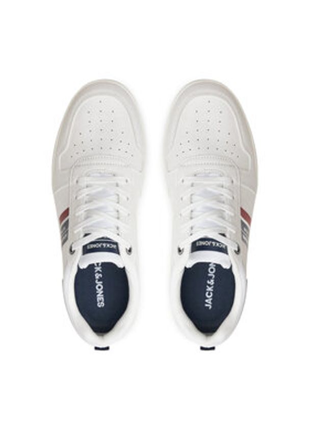 Jack & Jones Sneakersy Dang 12221815 Biały. Kolor: biały. Materiał: skóra