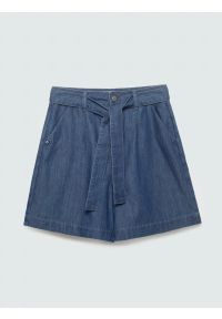 Big-Star - Szorty damskie jeansowe granatowe Linasa 544. Stan: podwyższony. Kolor: niebieski. Materiał: jeans. Sezon: lato. Styl: elegancki #1