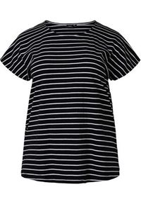 Zizzi T-Shirt V50032N Czarny Loose Fit. Kolor: czarny. Materiał: bawełna #4