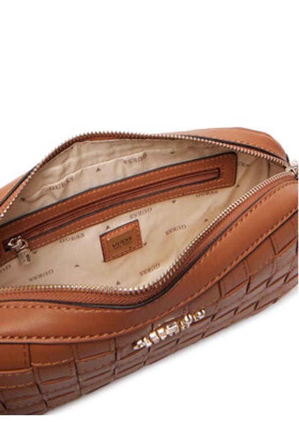 Guess Torebka Sandy HWWG84 18140 Brązowy. Kolor: brązowy. Materiał: skórzane