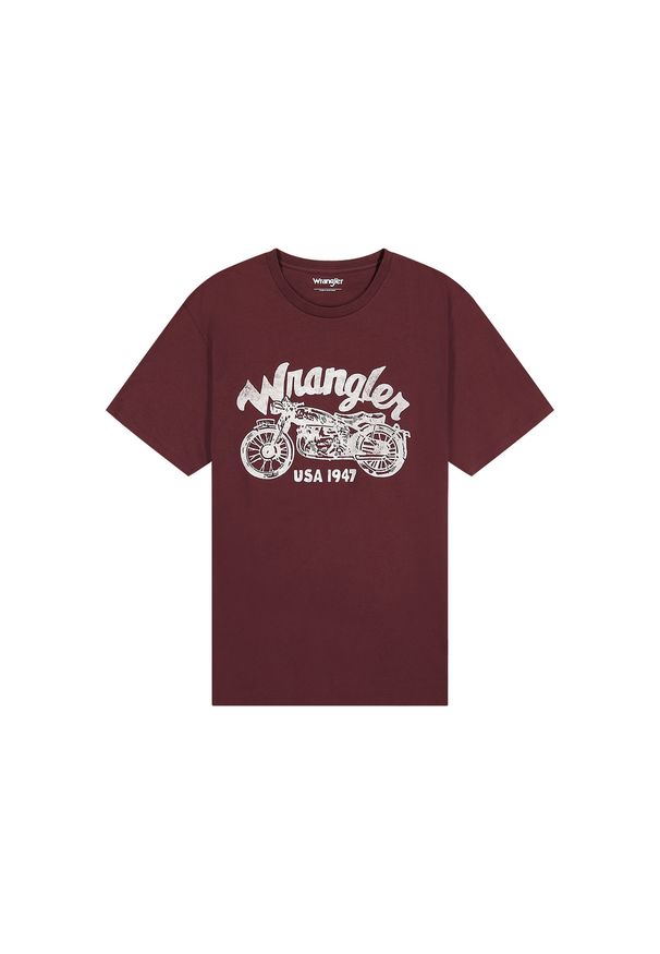 Wrangler - MESKA KOSZULKA WRANGLER AMERICANA TEE DECADENT CHOCOLATE 112371413