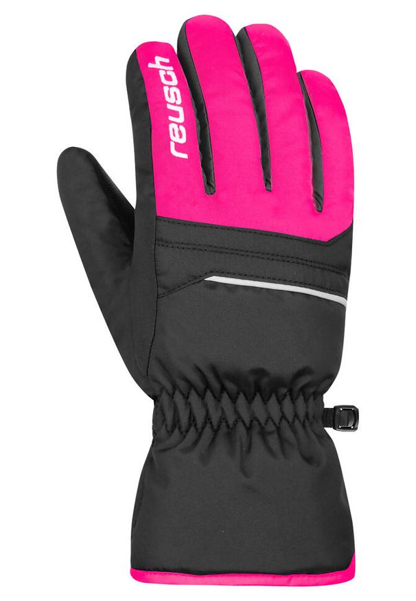 Dziecięce rękawice narciarskie Reusch Alan. Kolor: różowy, wielokolorowy, czarny. Wzór: kolorowy. Sport: narciarstwo