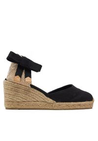 Castañer Espadryle Carina/6/001 020964 Czarny. Kolor: czarny. Materiał: materiał #1
