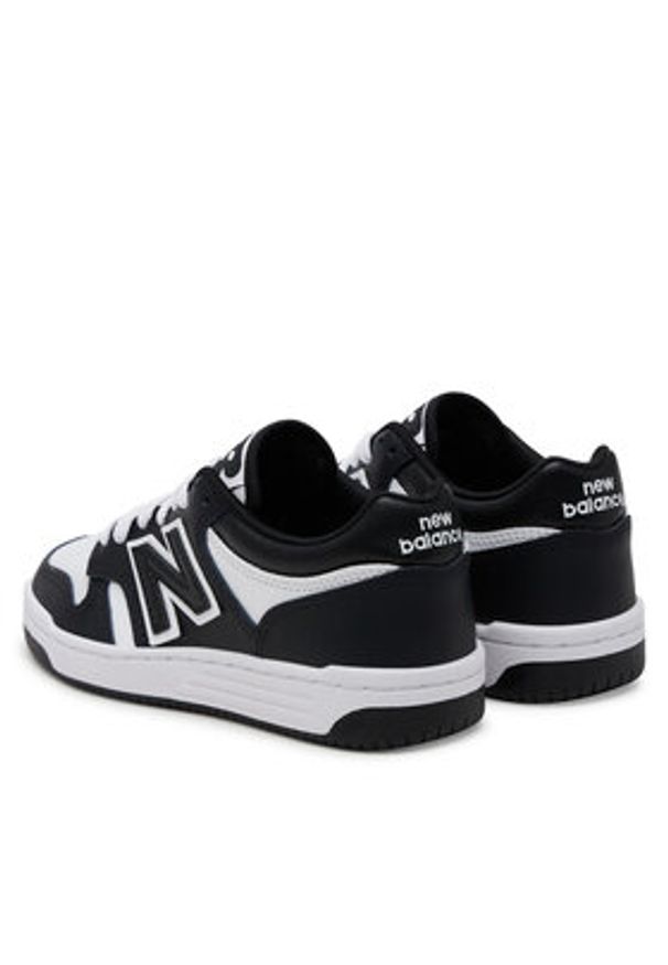 New Balance Sneakersy GSB480BW Czarny. Kolor: czarny. Materiał: skóra