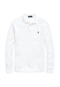 Polo Ralph Lauren Polo 710680790001 Biały Custom Slim Fit. Typ kołnierza: polo. Kolor: biały. Materiał: bawełna #5