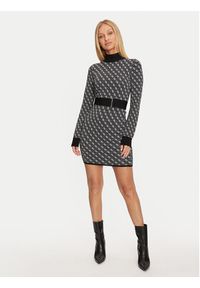 Guess Sukienka dzianinowa Lise W4BK43 Z37K0 Czarny Regular Fit. Kolor: czarny. Materiał: syntetyk, wiskoza #3