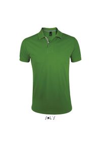 SOL'S - Polo Sol's Portland. Typ kołnierza: polo. Kolor: zielony. Styl: młodzieżowy #1