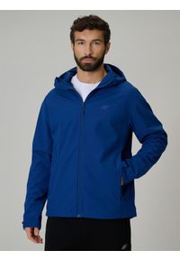 4f - 4F Kurtka softshell membrana 5000 męska - granatowa S. Kolor: niebieski. Materiał: softshell #1
