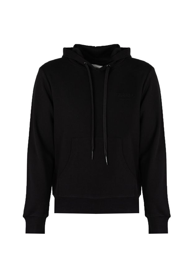 Iceberg Bluza "Hoodie" | E0206300 | Mężczyzna | Czarny. Okazja: na co dzień. Kolor: czarny. Materiał: bawełna. Styl: casual, sportowy