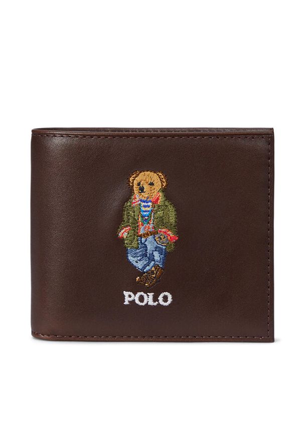 Polo Ralph Lauren Portfel 405964516001 Brązowy. Kolor: brązowy. Materiał: skóra