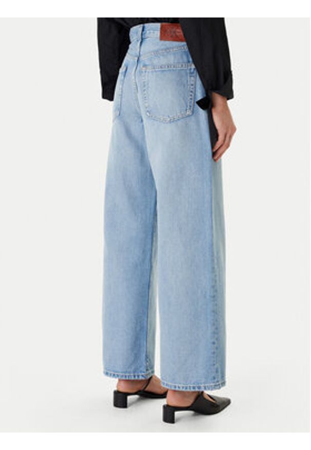 Calvin Klein Jeans Jeansy LV047F662G Niebieski Wide Leg. Kolor: niebieski