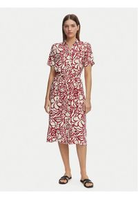 only - ONLY Sukienka koszulowa Yasmin 15357241 Czerwony Regular Fit. Kolor: czerwony. Materiał: wiskoza. Typ sukienki: koszulowe #1