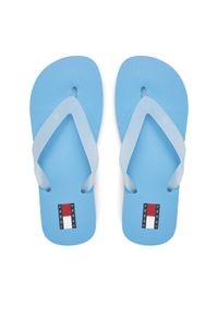 Tommy Jeans Japonki Tjw Logo Flip Flop EN0EN02447 Błękitny. Kolor: niebieski